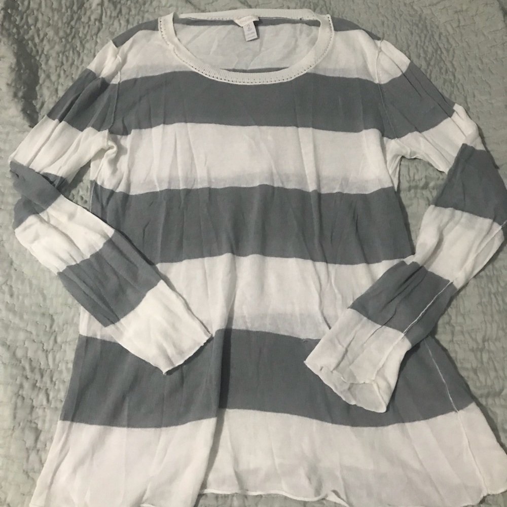 Chico’s stripe long sleeve
